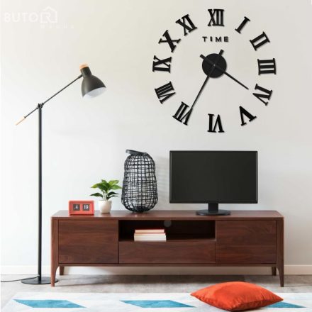 vidaXL fekete modern 3D falióra 100 cm XXL