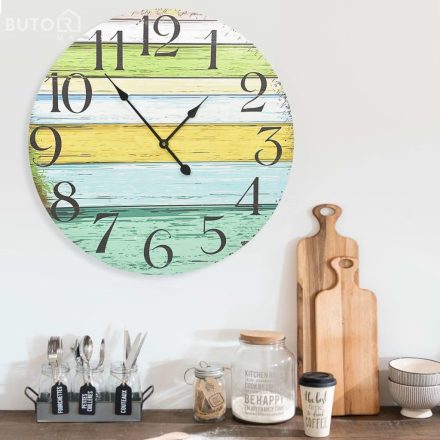 vidaXL többszínű MDF falióra 60 cm
