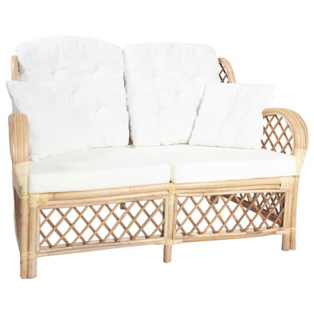 vidaXL 2 személyes rattan kanapé 