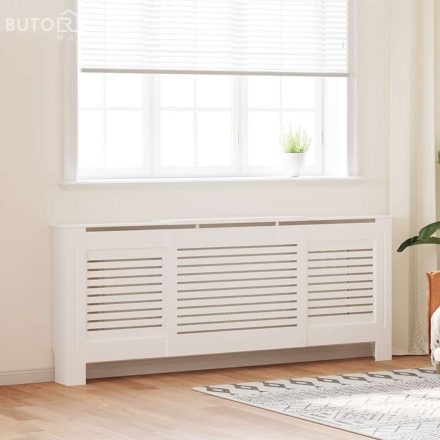 vidaXL fehér MDF radiátorburkolat 205 cm