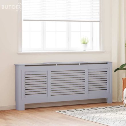 vidaXL szürke MDF radiátorburkolat 205 cm