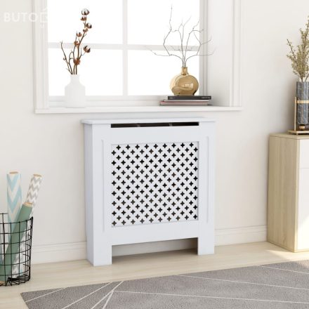 vidaXL fehér MDF radiátorburkolat 78 cm