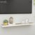 vidaXL tölgyszínű és fehér MDF lebegő fali polc 120 x 23,5 x 3,8 cm