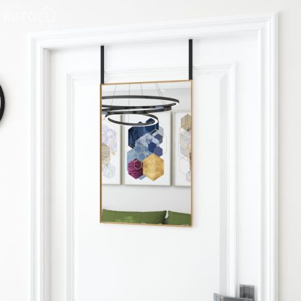 vidaXL arany üveg és alumínium ajtótükör 40x60 cm