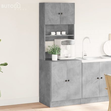 vidaXL betonszürke szerelt fa konyhaszekrény 60 x 50 x 180 cm