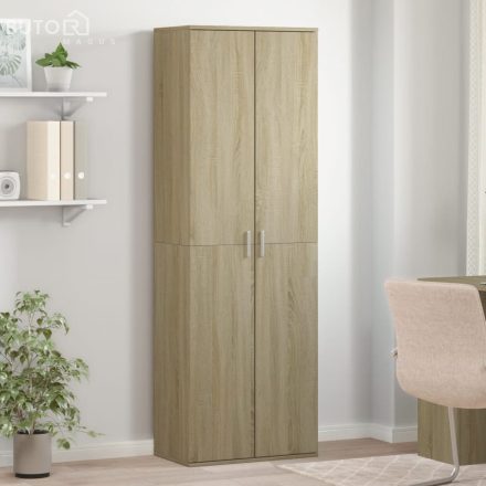 vidaXL sonoma tölgy színű szerelt fa magasszekrény 60 x 35 x 180 cm