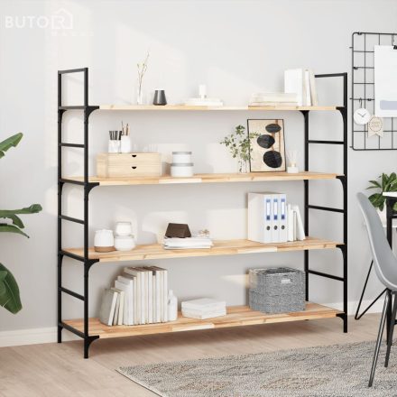 vidaXL 3 db kezeletlen tömör akácfa függőpolc 160 x 40 x 2 cm