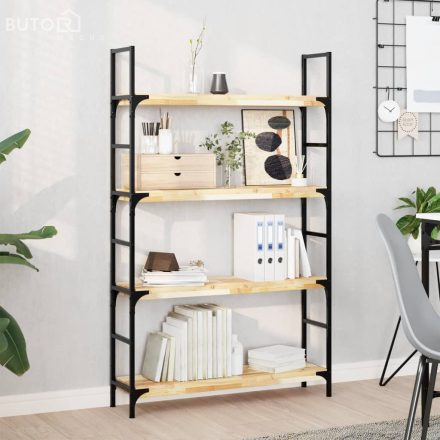 vidaXL kezeletlen tömör akácfa lebegő polc 80 x 20 x 4 cm