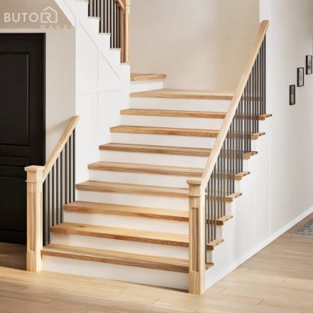 vidaXL 20 db tömör tölgyfa lépcsőfokok kezeletlen 120x30x2 cm