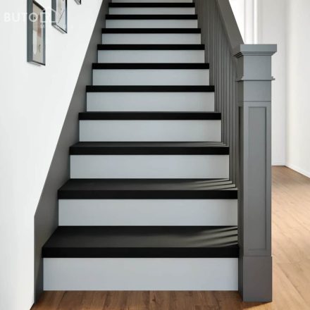 vidaXL lépcsőfokok 16 db sötétbarna 80x30x2 cm tömör fa tölgyfa