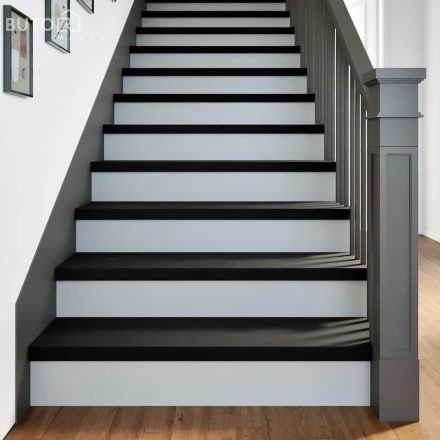 vidaXL lépcsőfokok 20 db Sötétbarna 90x25x2 cm tömör fa tölgyfa