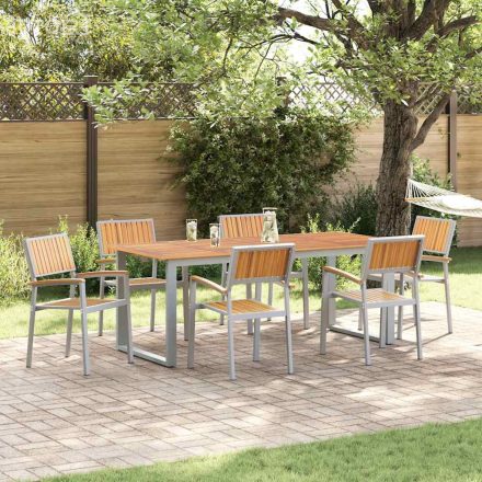 vidaXL Kerti Szék 6 pcs Barna 56 x 57 x 87 cm Tömör akácfa