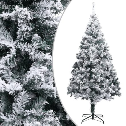 vidaXL zöld PVC műkarácsonyfa pelyhes hóval 300 cm