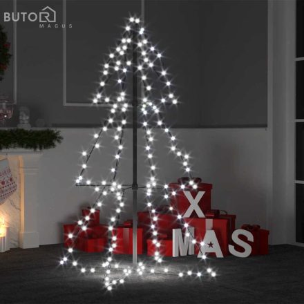 vidaXL 160 LED-es beltéri/kültéri kúp alakú karácsonyfa 78 x 120 cm