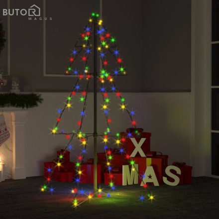 vidaXL 160 LED-es beltéri/kültéri kúp alakú karácsonyfa 78 x 120 cm