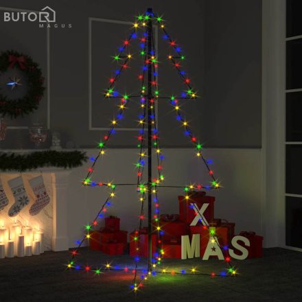 vidaXL 200 LED-es beltéri/kültéri kúp alakú karácsonyfa 98 x 150 cm