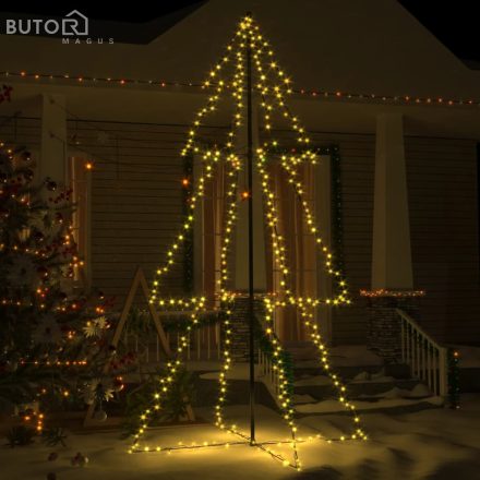vidaXL 300 LED-es beltéri/kültéri kúp alakú karácsonyfa 120 x 220 cm