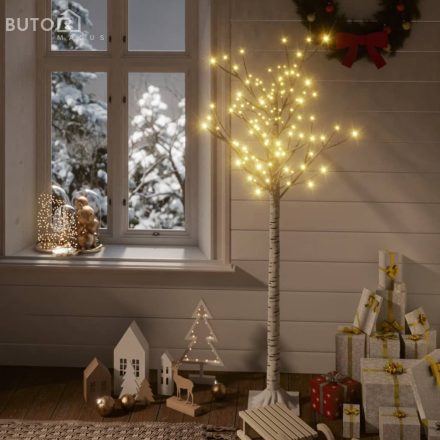 vidaXL 140 LED-es bel-/kültéri meleg fehér fűzfa karácsonyfa 1,5 m