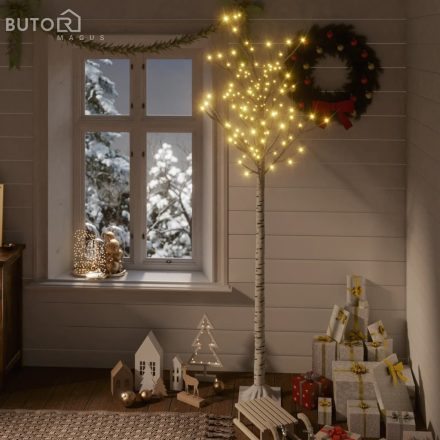 vidaXL 180 LED-es bel-/kültéri meleg fehér fűzfa karácsonyfa 1,8 m
