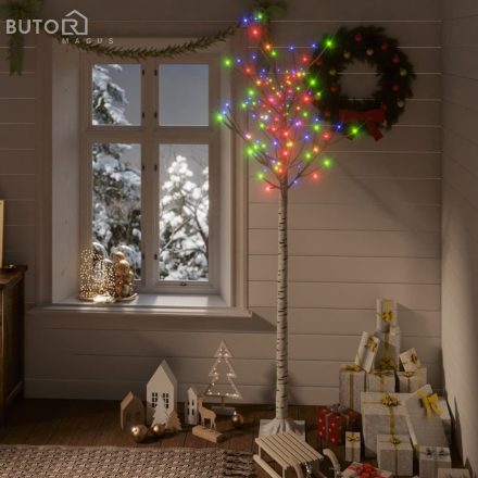 vidaXL 180 LED-es bel-/kültéri színes fűzfa karácsonyfa 1,8 m