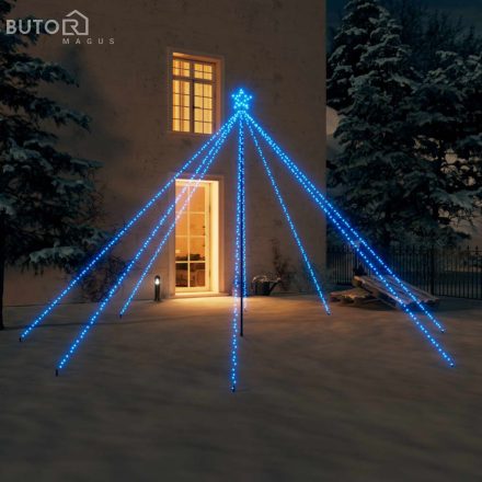 vidaXL kék LED karácsonyfa beltéri kültéri 576 LED 3,6 m