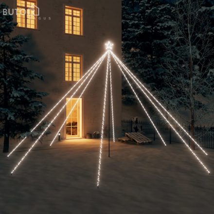 vidaXL hideg fehér LED karácsonyfa beltéri kültéri 800 LED 5 m