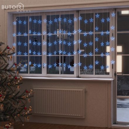 vidaXL 8 funkciós csillagdíszes fényfüggöny 500 kék LED-del