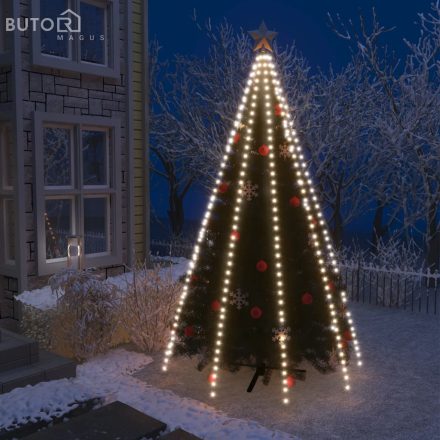 vidaXL karácsonyfa-fényfüzér 400 hideg fehér LED-del 400 cm