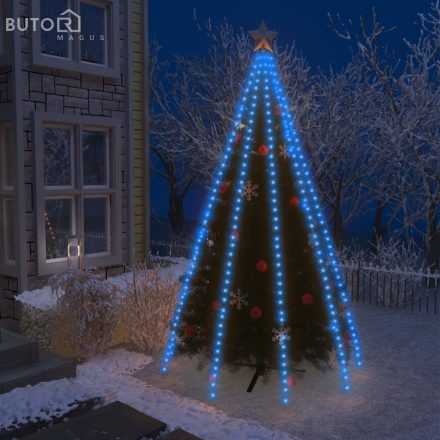vidaXL karácsonyfa-fényháló 400 kék LED-del 400 cm