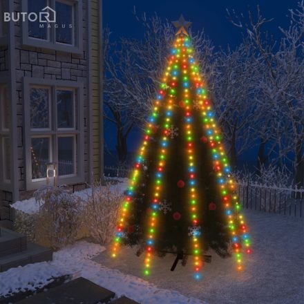 vidaXL karácsonyfa-fényfüzér 400 színes LED-del 400 cm