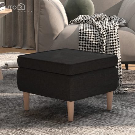 vidaXL fekete szövet szék falábakkal