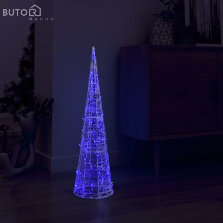 vidaXL dekoratív kék fényű LED-es akril fénykúp 90 cm