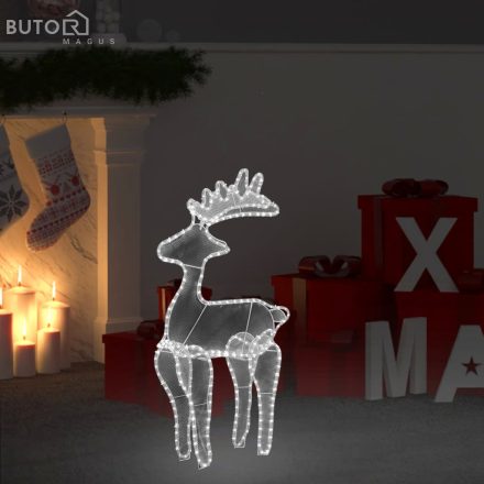 vidaXL rénszarvasos karácsonyi dísz hálóval és 306 LED-del 60x24x89 cm