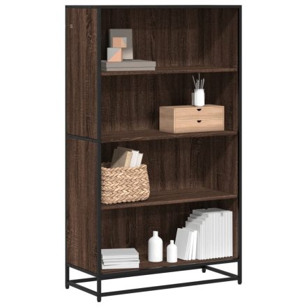 vidaXL barna tölgy színű szerelt fa könyvszekrény 80,5 x 35 x 139 cm