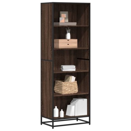 vidaXL barna tölgy színű szerelt fa könyvszekrény 60 x 35 x 170,5 cm