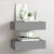 vidaXL 2 db szürke MDF falra szerelhető fiókos polc 40 x 23,5 x 10 cm