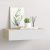 vidaXL tölgyszínű és fehér MDF fiókos fali polc 40 x 23,5 x 10 cm