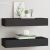 vidaXL 2 db fekete MDF falra szerelhető fiókos polc 60 x 23,5 x 10 cm