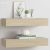 vidaXL 2 db tölgyszínű MDF falra szerelhető fiókos polc 60x23,5x10 cm