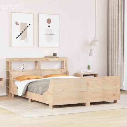 vidaXL tömör fenyőfa ágy matrac nélkül 150x200 cm