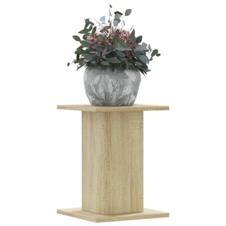 vidaXL 2 db sonoma tölgy szerelt fa növénytartó állvány 30x30x40 cm