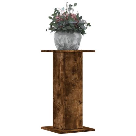 vidaXL 2 db füstös tölgy szerelt fa növénytartó állvány 30x30x60 cm