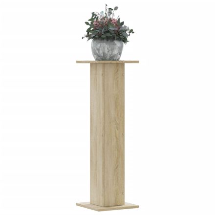 vidaXL 2 db sonoma tölgy szerelt fa növénytartó állvány 30x30x95 cm