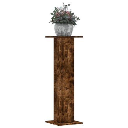 vidaXL 2 db füstös tölgy szerelt fa növénytartó állvány 30x30x95 cm