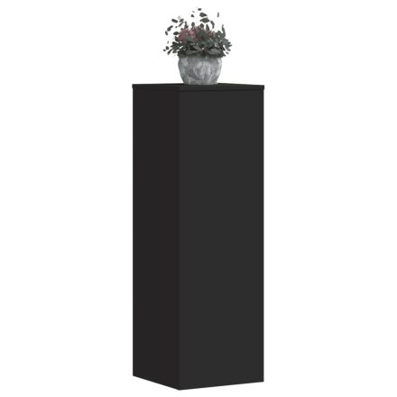 vidaXL 2 db fekete szerelt fa növénytartó állvány 33 x 33 x 100 cm