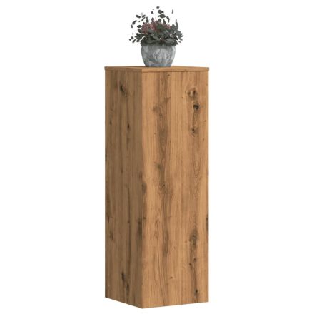 vidaXL 2 db kézműves tölgy szerelt fa növénytartó állvány 30x30x100 cm