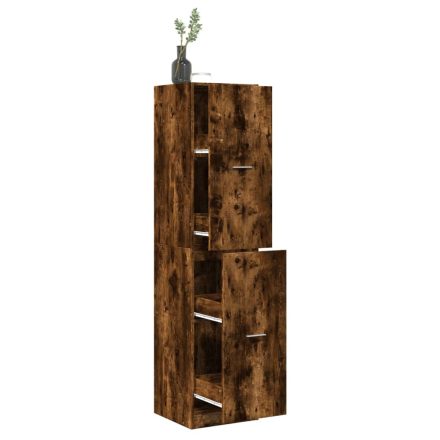 vidaXL füstös tölgy színű szerelt fa patikaszekrény 40 x 41 x 174,5 cm