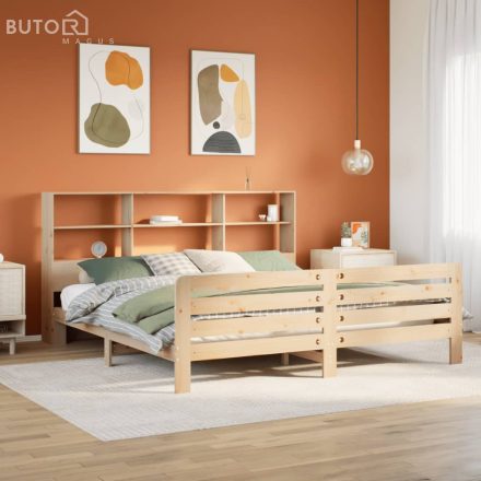 vidaXL tömör fenyőfa ágy matrac nélkül 180 x 200 cm