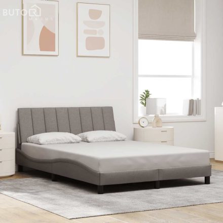 vidaXL tópszínű szövet ágykeret matrac nélkül 140 x 200 cm