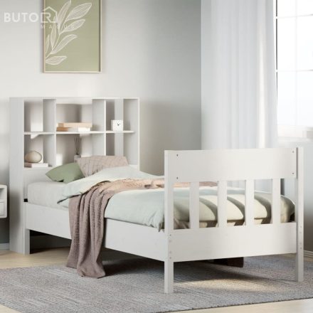 vidaXL fehér tömör fenyőfa ágykeret matrac nélkül 90 x 190 cm